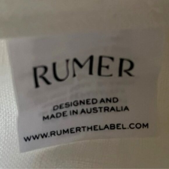 Revolve Rumer Small Linen Avalon Tortoise Ring Cutout Maxi White Dress MSRP 329 - Picture 5 of 10